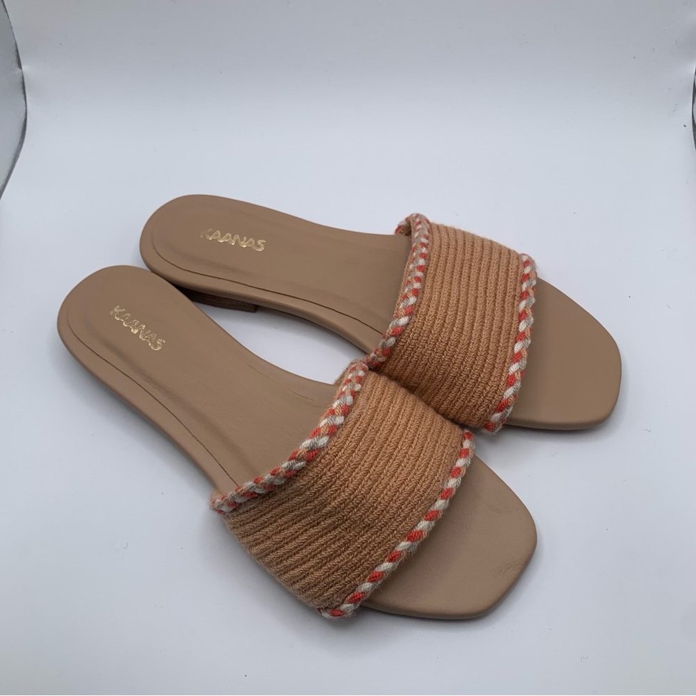 NWB KAANAS Jamaica Handwoven Sandals with Braid Women's Shoes size 6 1491